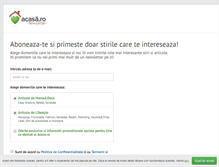 Tablet Screenshot of newsletter.acasa.ro